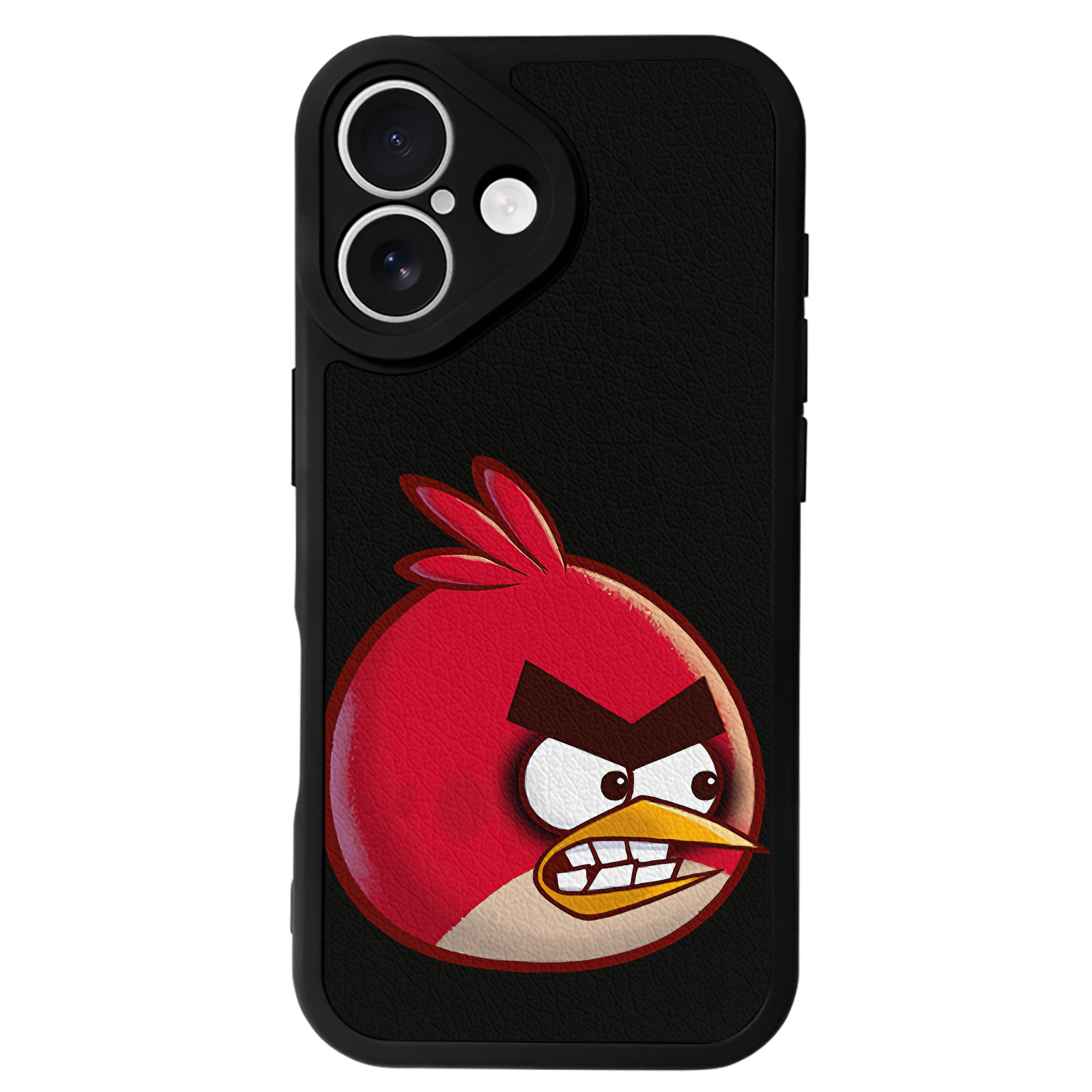 （画像用） Angry Birds アングリーバード 【iPhone 16シリーズ対応】シリコンスマホケース（レザー調） 材質：シリコン
